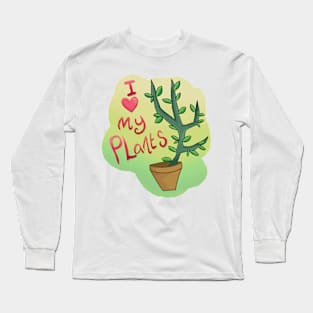 I Heart My Plants Long Sleeve T-Shirt